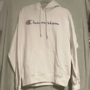 Champion Off-White Hoodie with Logo